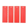 thumbnail image 2 of Dream Lifestyle 4pcs Cake Scrapers Food Grade High Durability PP Material Jagged Edged Cake Scrapers Butter Cream Spatulas Home Supplies, 2 of 8