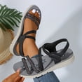 thumbnail image 5 of Pandaie Womens Hiking Sandals Outdoor Sports Comfortable Walking Water Sandal with Arch Support Camping Travel Beach Shoes Black 6, 5 of 9