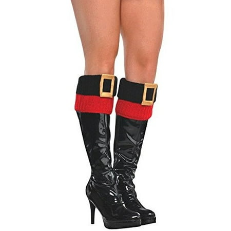 BOOT CUFFS WITH SANTA BELT DESIGN (Best Traction Snow Boots)