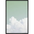 thumbnail image 3 of IDEA4WALL Framed Canvas Wall Art Up in The Green Sky Nature Clouds Photography Modern Art Contemporary Relax/Calm Landscape Print for Living Room, Bedroom, Office - 24"x36" Black, 3 of 5