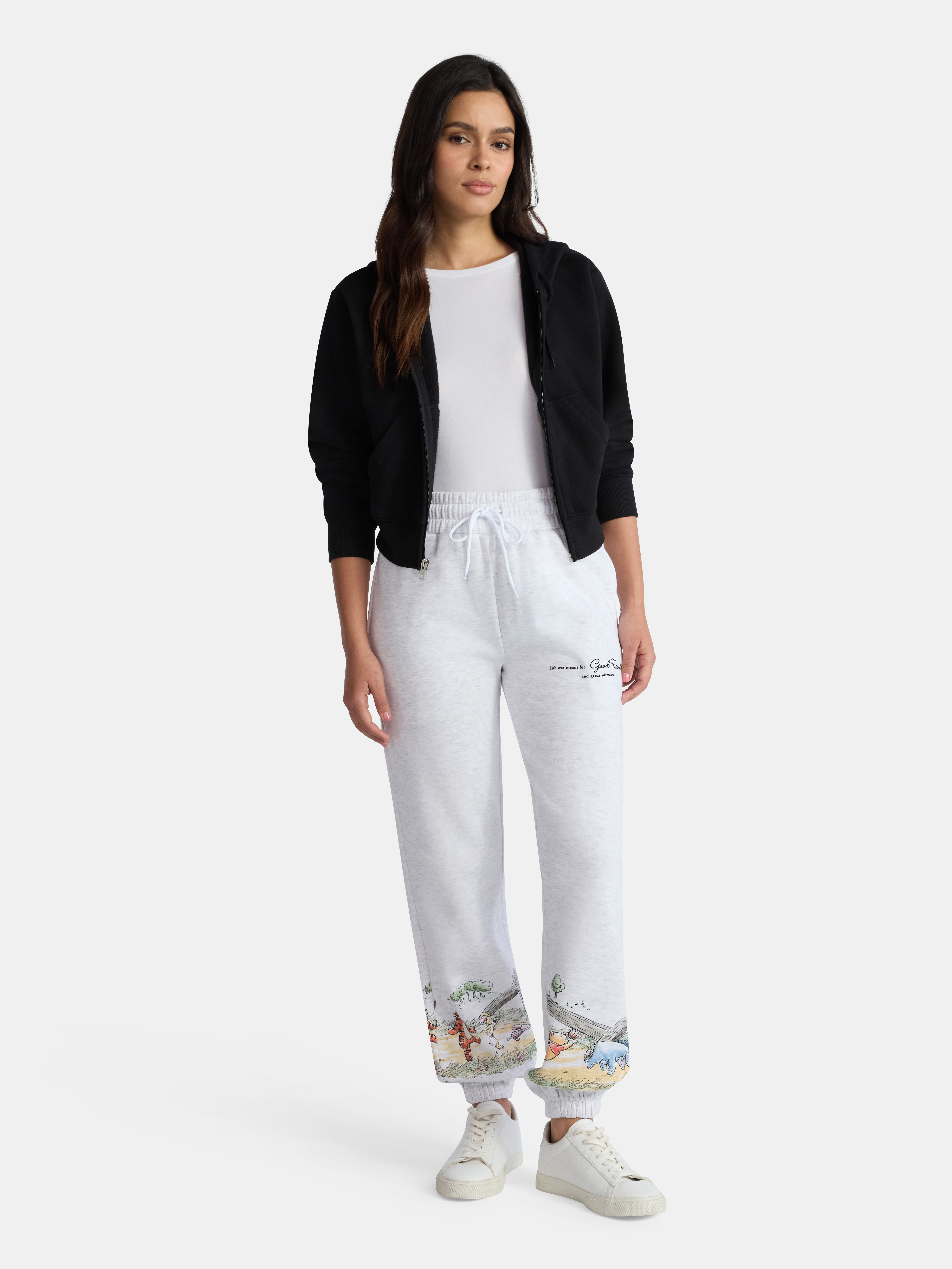 Winnie the Pooh Women's Graphic Joggers, Size XXS-2XL