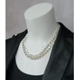 thumbnail image 2 of Ky & Co Silver Tone Oversized Thick Chain Choker Necklace Curb Link 18" Ladies Adult Female, 2 of 6