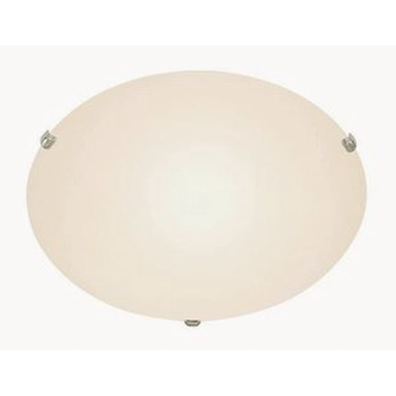 58708 BN Trans Globe Lighting Back to Basics - Four Light Large Flush Mount with 3 Clip-Brushed Nickel Finish