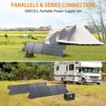 GRECELL Portable Power Station 2400W with 2*200W Foldable Solar Panel, 1843Wh LiFePO4 Solar Generator with 2 PD100W, 4 2400W AC Outlets, UPS Backup Battery for Home Emergency CPAP Outdoor Camping RV