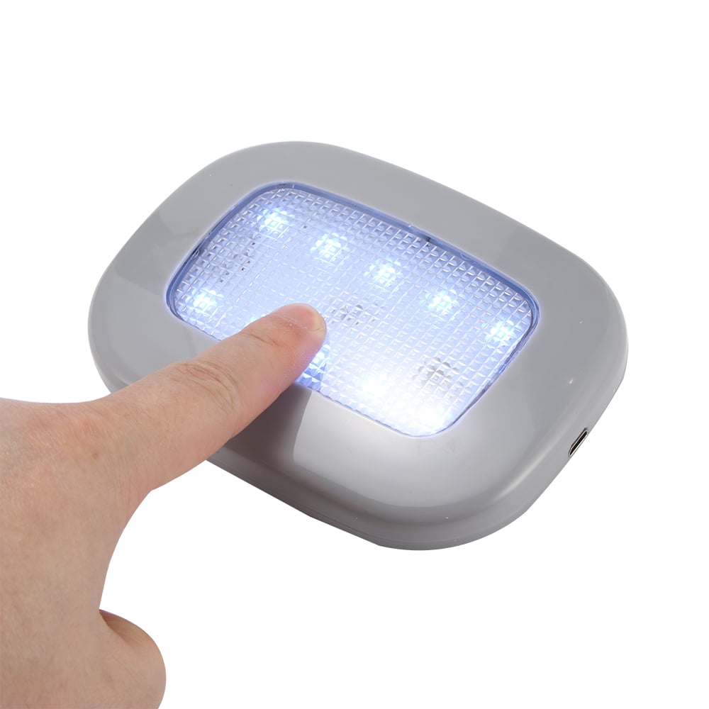 Vvciic Magn/étique Rechargeable USB Portable Adsorption Touch Control Voiture LED Lampe de Lecture Eclairage de Coffre