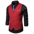 thumbnail image 2 of HXWCHs Lightweight Product Classification Men's Tank tops - Suit Vest for Casual Business Solid Color Design Fabric Modern Fit and Versatile Layering XXXXXXL RD1, 2 of 5