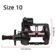 thumbnail image 1 of Trolling Fishing Coil Round Baitcasting Reel Graphite Body Large Line Capacity 3+1 BBS Drum Reels ,Rigid Aluminum Skeletal Frame, 1 of 7
