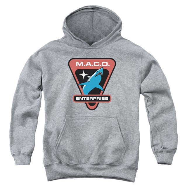 Star Trek Maco Patch Chandail à Capuchon pour Grands Garçons et Jeunes (Athlétique Chiné, Moyen)