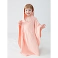 thumbnail image 2 of xiaxaixu Toddler Boy Girl Cloak Bathrobe Solid Color Bat Sleeve Hooded Towel Loose Breathable Robe, 2 of 6