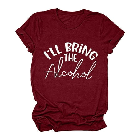 

Fsqjgq Womens Solid Color Top Sleeve Top Casual Women s Letter Tshirt Print Short Women s T-Shirts Scrub Star T Shirts for Women Polyester S