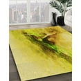 thumbnail image 2 of Ahgly Company Indoor Rectangle Patterned Bold Yellow Area Rugs, 5' x 7', 2 of 6