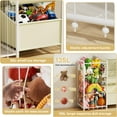 thumbnail image 2 of Kids Bookshelf and Toy Storage, 3 Tier Kids Book Shelf for Kid Rooms with Stuffed Animal Storage, Toy Storage Organizer, Stuffed Animals Zoo Storage Cage for Bedroom, Nursery, Playroom, 2 of 13