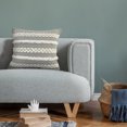 thumbnail image 3 of Ox Bay 20" x 20" Hand-Woven Gray/ White Geometric Resistant Polyester Pillow Cover, 3 of 9