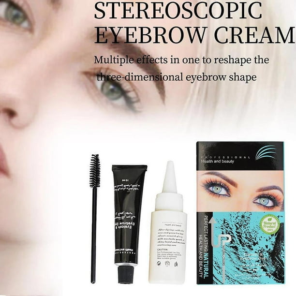 Eyebrow Dye Kit Eyebrow Dye And Brush Black Eyebrow Color Set With