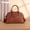 Brown, variant on Wrangler Women's Floral Print Duffle Travel Handbag with Detachable Strap, Khaki