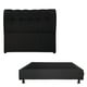 thumbnail image 1 of Box Base Cama Matrimonial + Cabecera Nube Negro, 1 of 8