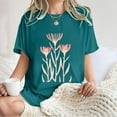 thumbnail image 4 of CaiJunJia T Shirts for Women Graphic,T Shirts Short Sleeve Crew Neck Tees for Women Fashion Tops Trendy Lightweight Soft Casual Summer Outfits Clothes 2024, 4 of 6