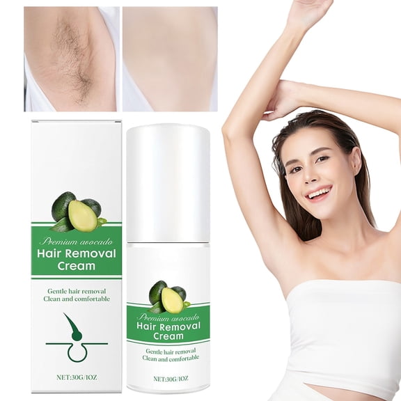 Hair Removal for Men & Women : Depilatory for Sensitive Skin & Areas Moisturizing - Oceaura Avocado Gentle Hair Removal Cream, Hair Removal, Back to School, Wedding, Christmas,Season, Anniversary,
