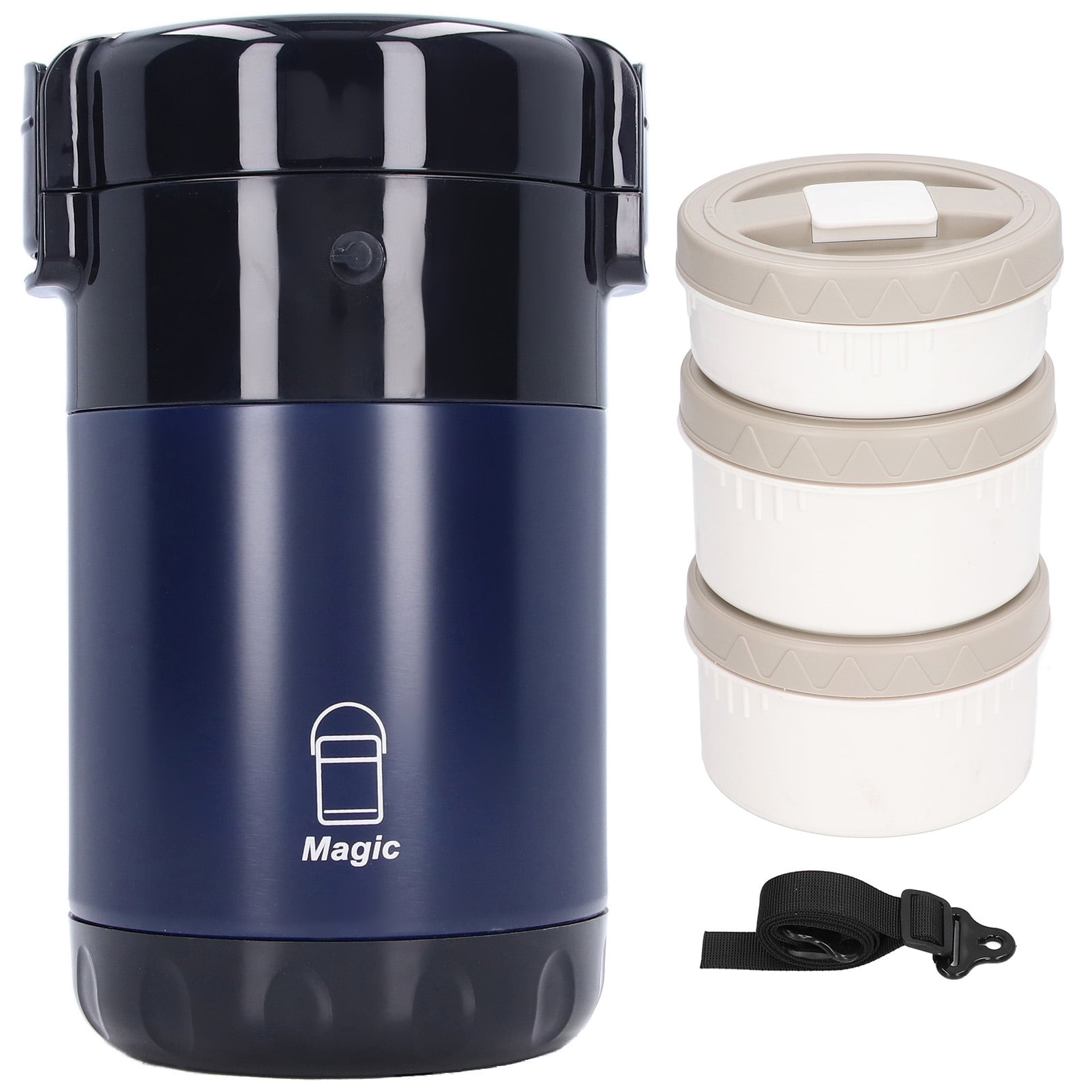 Insulated Lunch Containers, 3 Layers Inner 304 Stainless Steel Layered