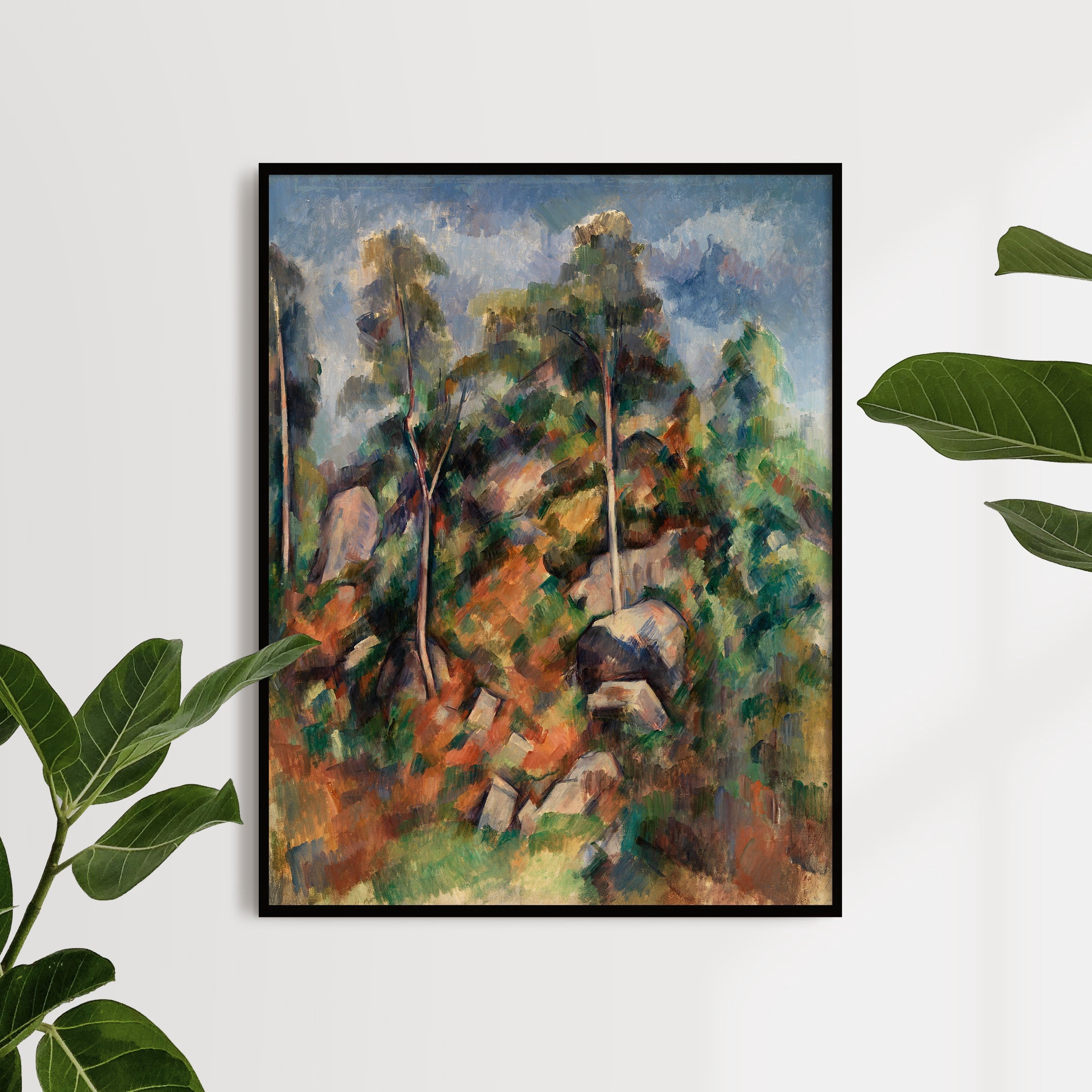 Rocks and Trees - Rochers et arbres - ca.1904 | Paul Cézanne | Premium ...