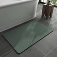 thumbnail image 1 of Alfombra de baño MontVoo con respaldo de goma, antideslizante, de secado rápido, color verde, 1 of 7