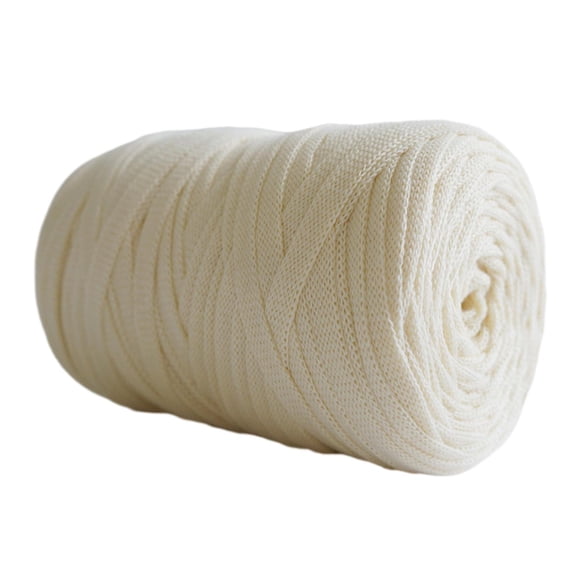 Hilo de punto, hilo de espagueti, hilo decorativo, hilo de crochet, hilo de tela, hilo grueso. Beige