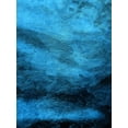 thumbnail image 2 of Lewis, Sheldon 15x18 Black Ornate Wood Framed with Double Matting Museum Art Print Titled - Indigo Bruch Strokes Abstract, 2 of 4