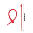 thumbnail image 2 of 10pcs/Set Multicolor Reusable Silicone Cable Ties For Bag, Cable Management, 2 of 5