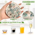 thumbnail image 7 of 6 Pcs Drink Coasters with Holder 3.94in Woven Coasters for Drinks Snowman with Flowers Bird Coaster Set for Protection Table, 7 of 7
