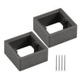 thumbnail image 4 of 2x espaciadores de una sola soltera espaciadores de pared Switche Switche Caja de cable de accesorios Almohadilla para la escuela de cocina dormitorio gris, 4 of 8