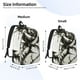 thumbnail image 2 of Easygdp Black And White Rose Mochila de Lona Resistente para Laptop, Compatible con Laptops de 15 a 17 pulgadas, Ideal para Escuela, Trabajo y Viajes-Small, 2 of 5