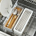 thumbnail image 4 of Plastic Dishwasher Tableware Cleaning Box with Chopstick Cage Spoon Drain Storage Rack - Kitchen Organizer Storage Basket Bag, 4 of 9