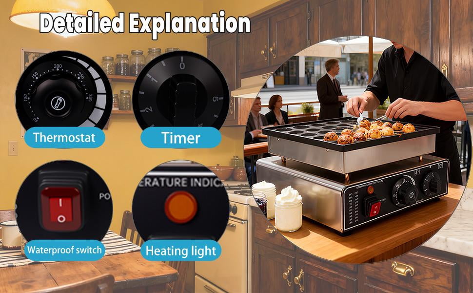 25-cup mini waffle maker, 25-cup commercial electric waffle maker, non-stick coating, 110V waffle maker, ideal for restaurants and kitchens, perfect for making desserts and breakfast