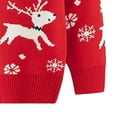 thumbnail image 4 of SUYIDA Boys Uniform Sweater ,Toddler Boys Girls Christmas Cartoon Warm Knitted Sweater Long Sleeve Tops Knitwear Cardigan Coat, 4 of 5
