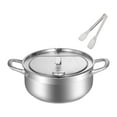 thumbnail image 2 of Lipstore Deep Fryer Pot Frying Chicken Pot Kitchen Gadget Japanese Deep Frying Frying Pan 24cm, 2 of 8