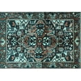 thumbnail image 1 of Ahgly Company Indoor Rectangle Persian Light Blue Traditional Area Rugs, 6' x 9', 1 of 4