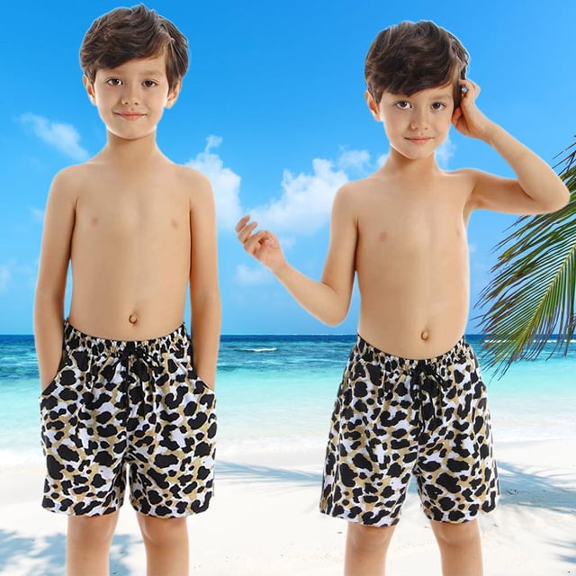 Trajes De Baño Familiares A Juego Con Estampado De Leopardo, Ropa De Playa, Traje De Baño Transpirable Cómodo Para Padres E Hijos Yuarrent OD014695-10
