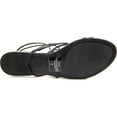 thumbnail image 4 of GUESS Womens Mannie Open Toe Casual Flat Sandals, Black, Size 5, 4 of 5