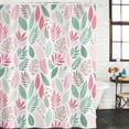 thumbnail image 2 of Tropical Plants Bathroom Shower Curtains with 12 Hooks Polyester Waterproof Shower Curtain for Stalls and Bathtubs Summer Botanical Jungle Palm Leaves Decorative Bathroom Privacy Curtain 72x84 Inches, 2 of 9