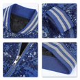 thumbnail image 4 of Allthemen Mens Sequins Casual Zipper Party Bomber Jacket, 4 of 4