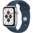 thumbnail image 1 of Apple Watch SE (GPS de primera generación) Caja de aluminio plateado de 44 mm con correa deportiva - Plateado, 1 of 6