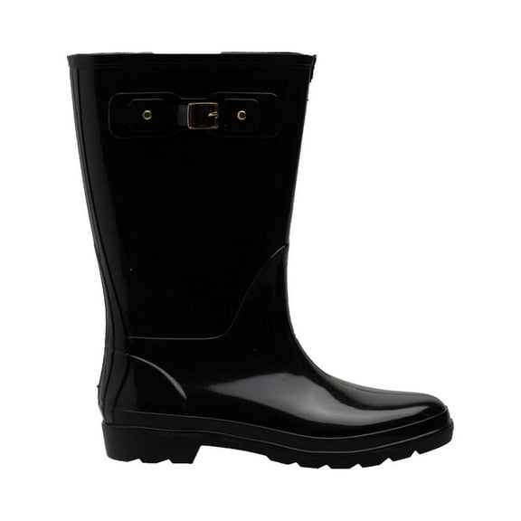 Bota Lluvia Mujer Top Moda Impermeable negro 25