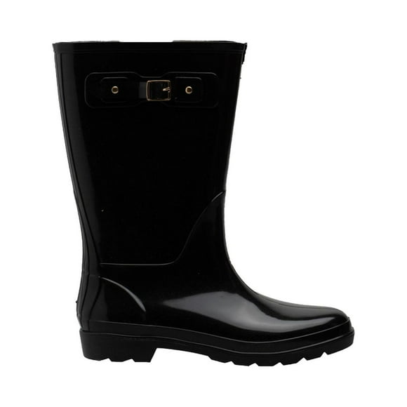 Bota Lluvia Mujer Top Moda Impermeable negro 25