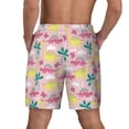 thumbnail image 4 of Uemuo Dinosaur Pattern Mens Swim Trunks Quick Dry Board Shorts with Mesh Lining, Stretch Beach Shorts Quick Dry No-Chafing Board Shorts-Small, 4 of 9