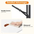 thumbnail image 4 of HAIMULI 4ft Rectangular All-Occasion Plastic Folding Event Table for Indoor and Outdoor, Portable Desk, Camping, Durable and Stable, HDPE and Steel, Wide Application, 4 of 8