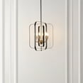 thumbnail image 4 of SAFAVIEH Dellyth 5-Light LED Black Iron Pendant Light with Shade, 4 of 8