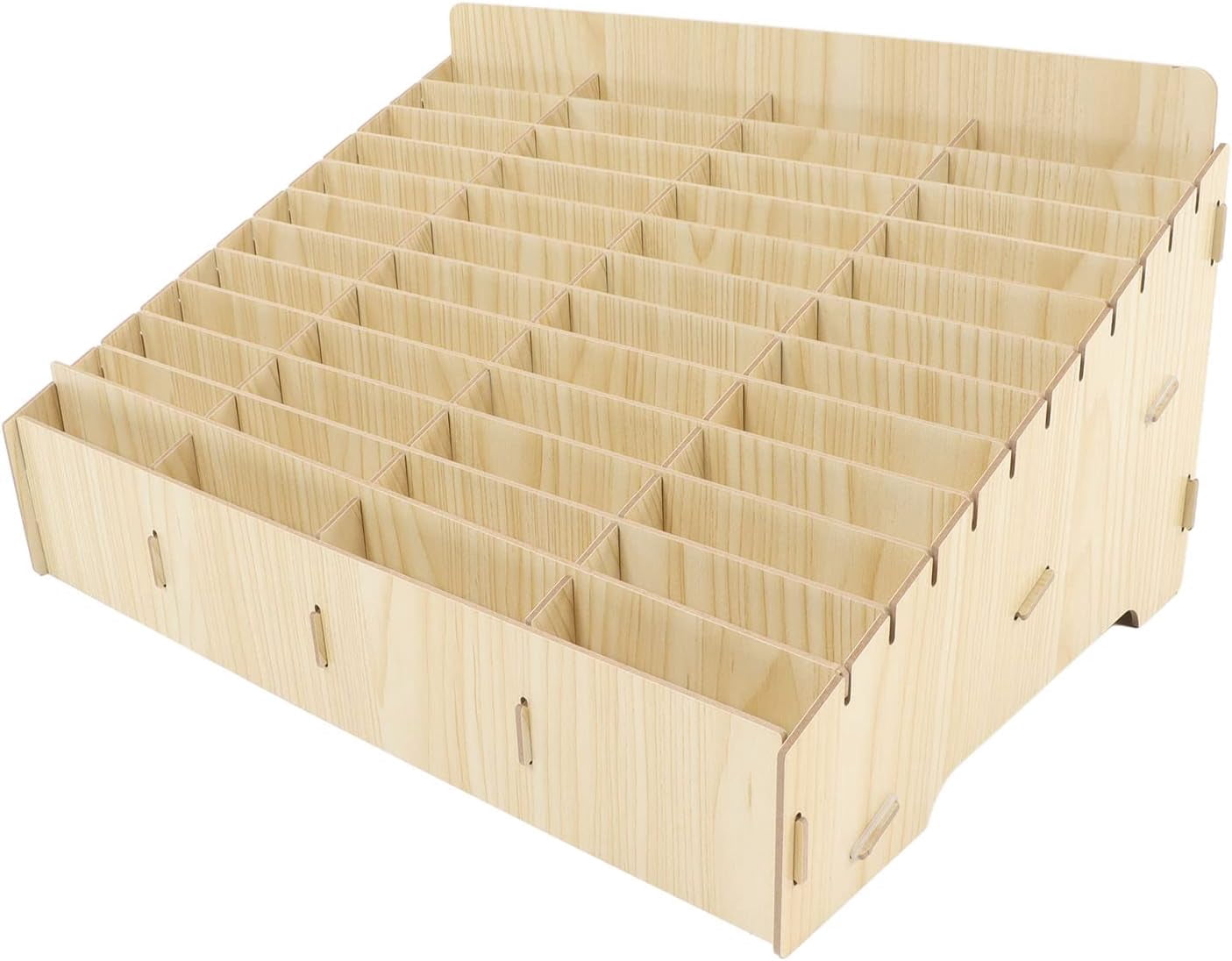 FYBTOF Boîte de Rangement en Bois 48 Compartiments pour Bureau, Gestion ...