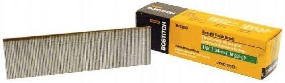18 Gauge Brad Nails 1 Inch BOSTITCH 18-Gauge Brad Nails - 1-Inch Length ...