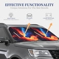 thumbnail image 4 of Daiia Red And Blue Fire Wolf 2PCS Car Windshield Sun Shade, Foldable Sun Shield for Car Front Window, Auto Sun Blocker Visor Protector Universal for Truck SUV Pickup-Small, 4 of 7