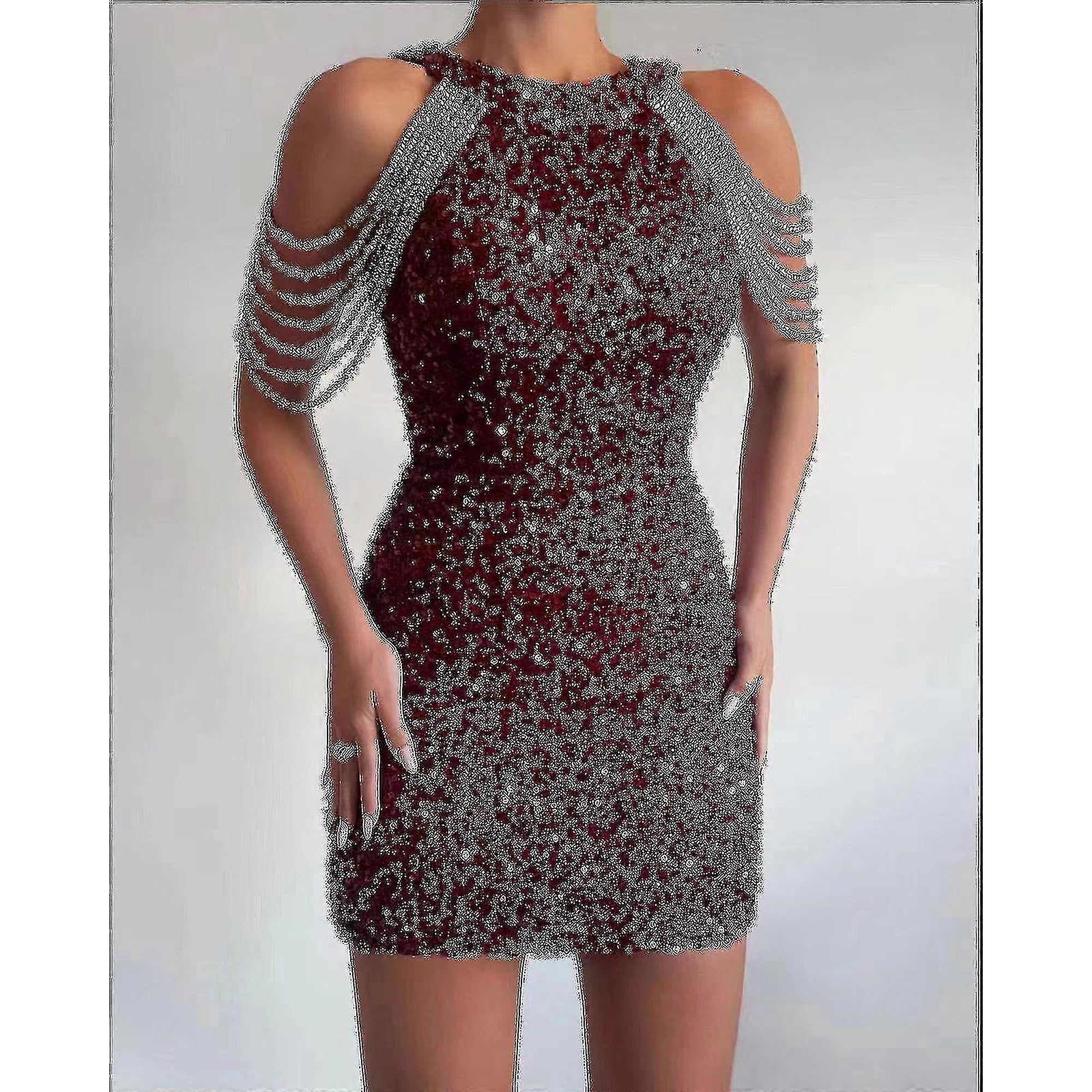 glitter dress formal One-Shoulder Sequin Long A-Line Formal Dress -PromGirl Midnight / 2 main image 0